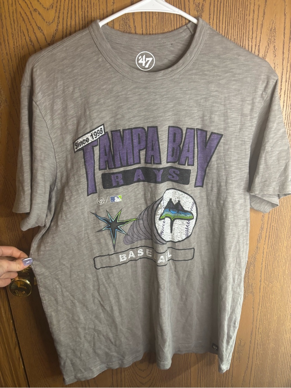 '47 Tampa Bay Rays Gray Graphic Tee